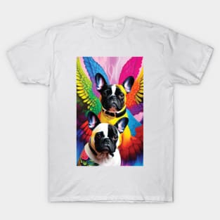 French Bully's with Parrot Wings T-Shirt